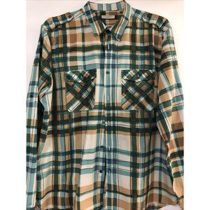 Burberry Brit Men’s Cotton Plaid Shirt, Size XXL
